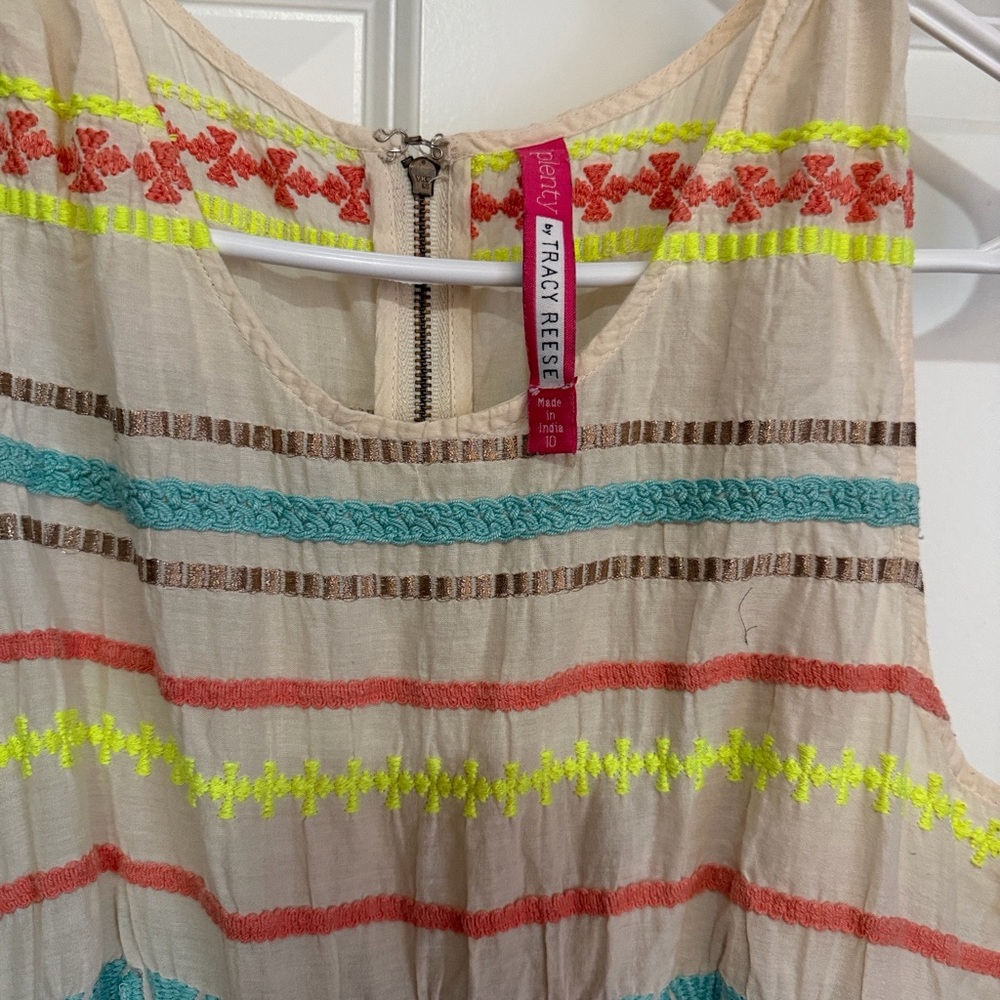 Plenty by Tracy Reese Striped Sunglow Dress Size 10 Anthropologie - Picture 5 of 7